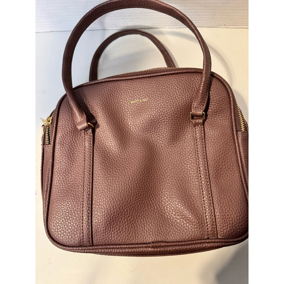 Matt and Nat Brown Vegan Textured Satchel - Picture 3 of 8